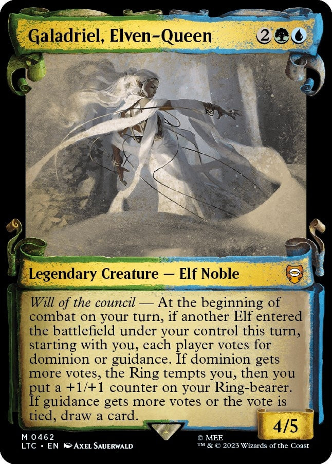 Image for Galadriel, Elven-Queen (Showcase Scrolls) (Commander: The Lord of the Rings: Tales of Middle-earth) (462) - Magic: The Gathering