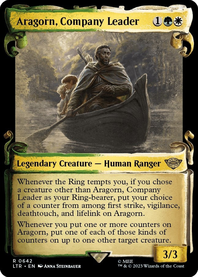 Image for Aragorn, Company Leader (Showcase Scrolls) (Universes Beyond: The Lord of the Rings: Tales of Middle-earth) (642) - Magic: The Gathering