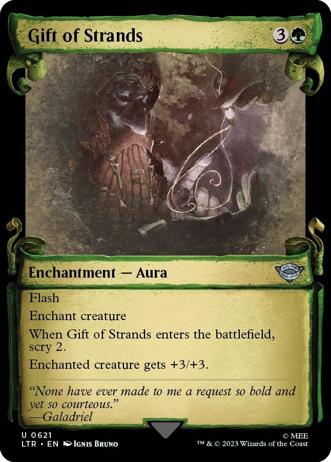 Image for Gift of Strands (Showcase Scrolls) (Universes Beyond: The Lord of the Rings: Tales of Middle-earth) (621) - Magic: The Gathering