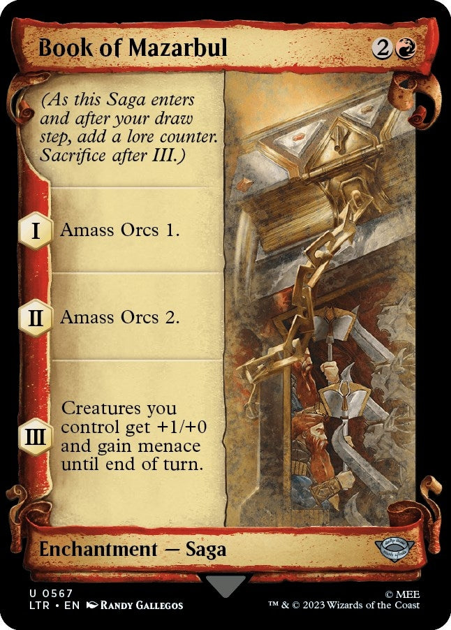 Image for Book of Mazarbul (Showcase Scrolls) (Universes Beyond: The Lord of the Rings: Tales of Middle-earth) (567) - Magic: The Gathering