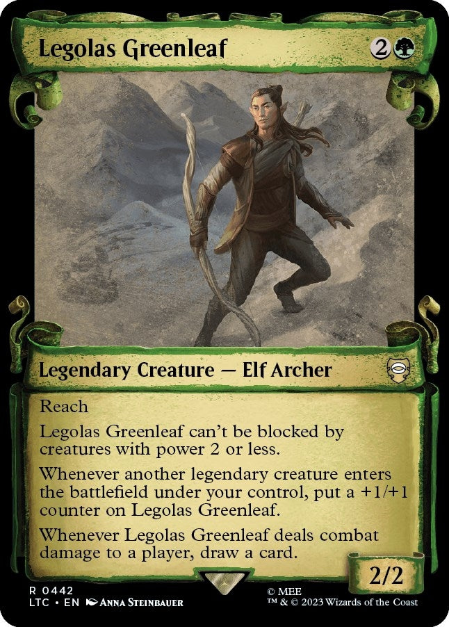 Image for Legolas Greenleaf (Showcase Scrolls) (Commander: The Lord of the Rings: Tales of Middle-earth) (442) - Magic: The Gathering