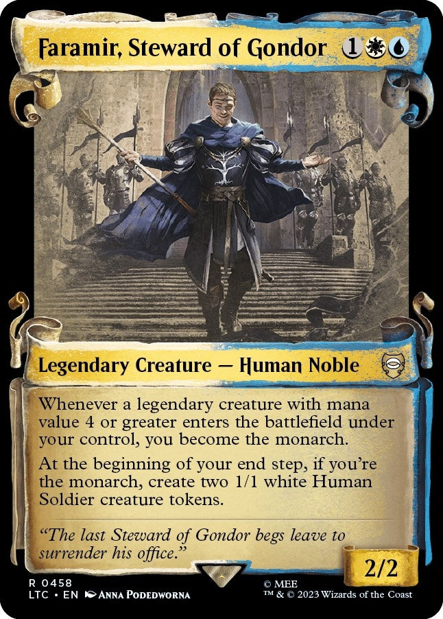Image for Faramir, Steward of Gondor (Showcase Scrolls) (Commander: The Lord of the Rings: Tales of Middle-earth) (458) - Magic: The Gathering