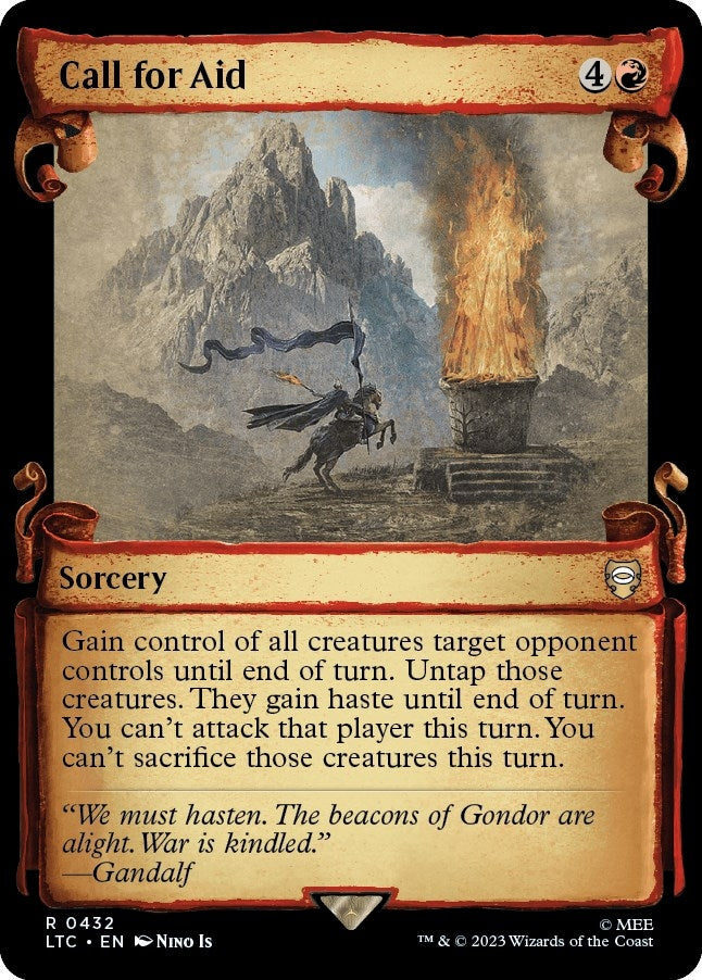 Image for Call for Aid (Showcase Scrolls) (Commander: The Lord of the Rings: Tales of Middle-earth) (432) - Magic: The Gathering