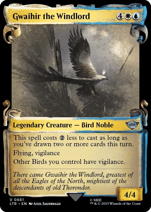 Image for Gwaihir the Windlord (Showcase Scrolls) (Universes Beyond: The Lord of the Rings: Tales of Middle-earth) (661) - Magic: The Gathering