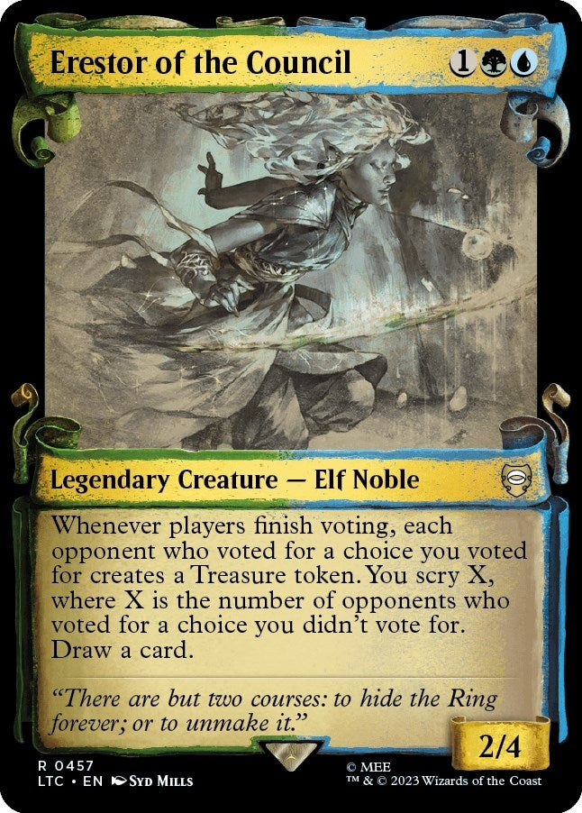 Image for Erestor of the Council (Showcase Scrolls) (Commander: The Lord of the Rings: Tales of Middle-earth) (457) - Magic: The Gathering