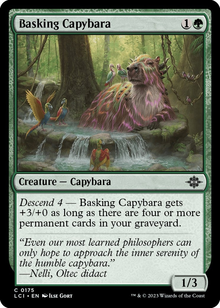 Image for Basking Capybara (The Lost Caverns of Ixalan) (175) - Magic: The Gathering