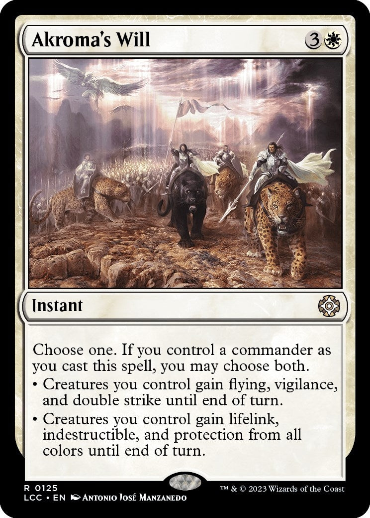 Image for Akroma's Will (Commander: The Lost Caverns of Ixalan) (125) - Magic: The Gathering