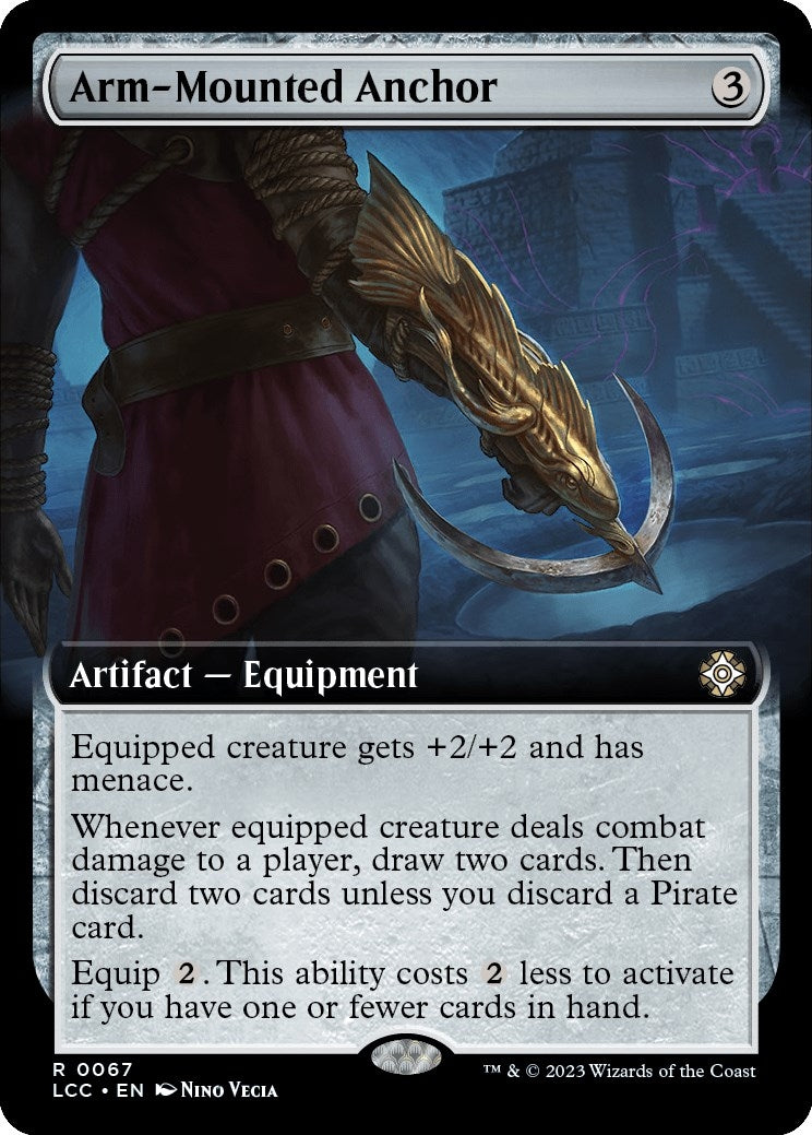 Image for Arm-Mounted Anchor (Extended Art) (Commander: The Lost Caverns of Ixalan) (67) - Magic: The Gathering