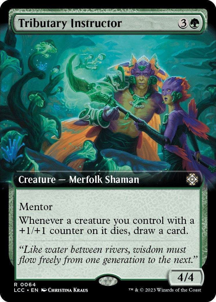Image for Tributary Instructor (Extended Art) (Commander: The Lost Caverns of Ixalan) (64) - Magic: The Gathering