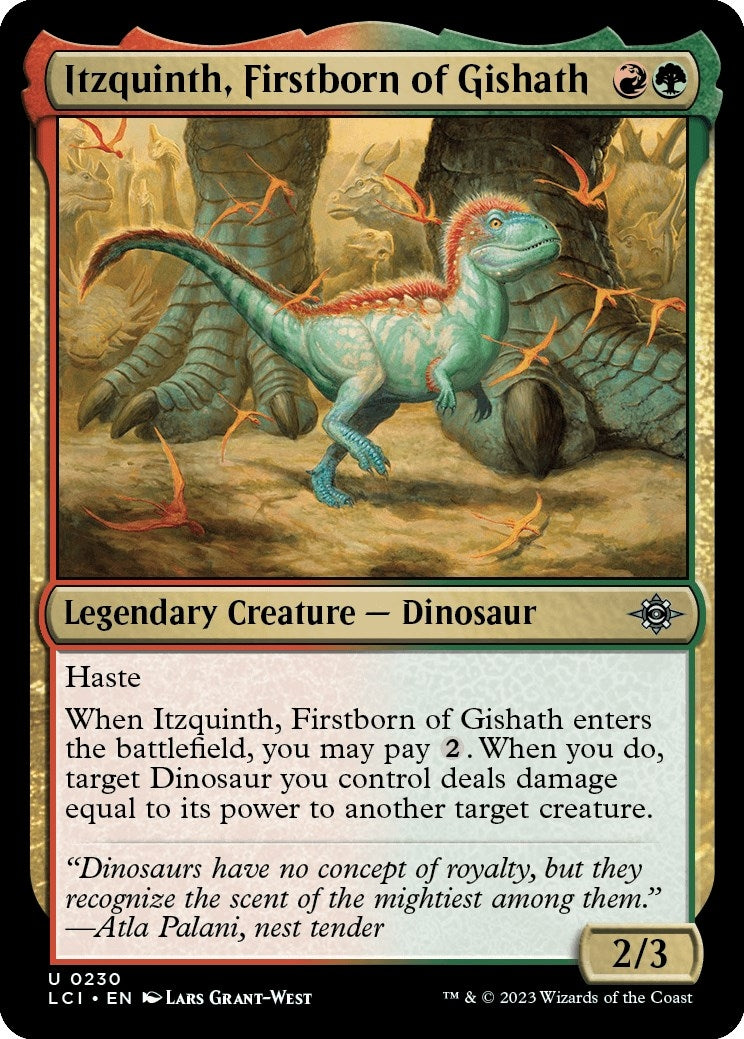 Image for Itzquinth, Firstborn of Gishath (The Lost Caverns of Ixalan) (230) - Magic: The Gathering