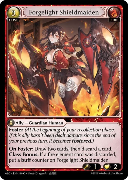 Image for Forgelight Shieldmaiden (Alchemical Revolution) (110) - Grand Archive TCG