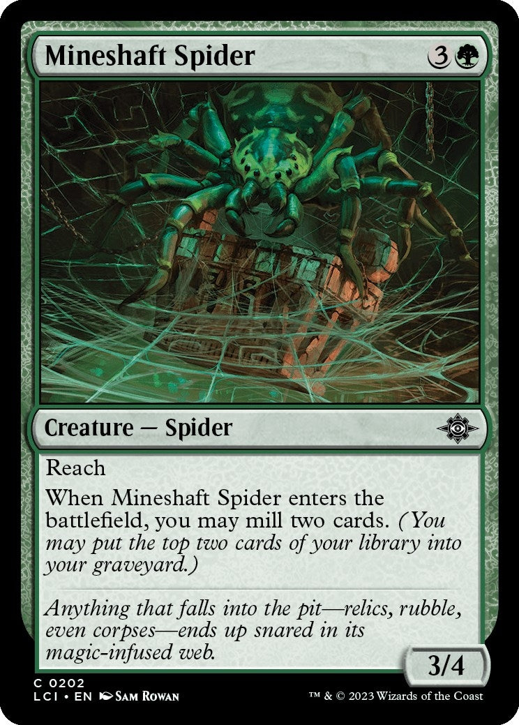 Image for Mineshaft Spider (The Lost Caverns of Ixalan) (202) - Magic: The Gathering