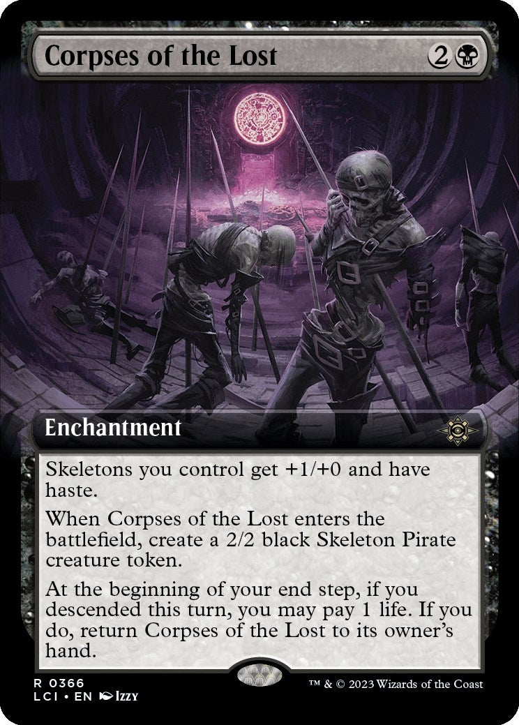 Image for Corpses of the Lost (Extended Art) (The Lost Caverns of Ixalan) (366) - Magic: The Gathering