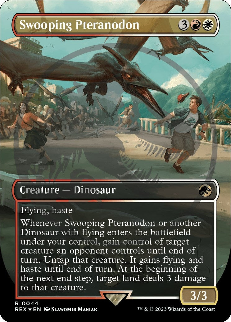 Image for Swooping Pteranodon (Borderless) (Emblem) (Universes Beyond: Jurassic World Collection) (44) - Magic: The Gathering