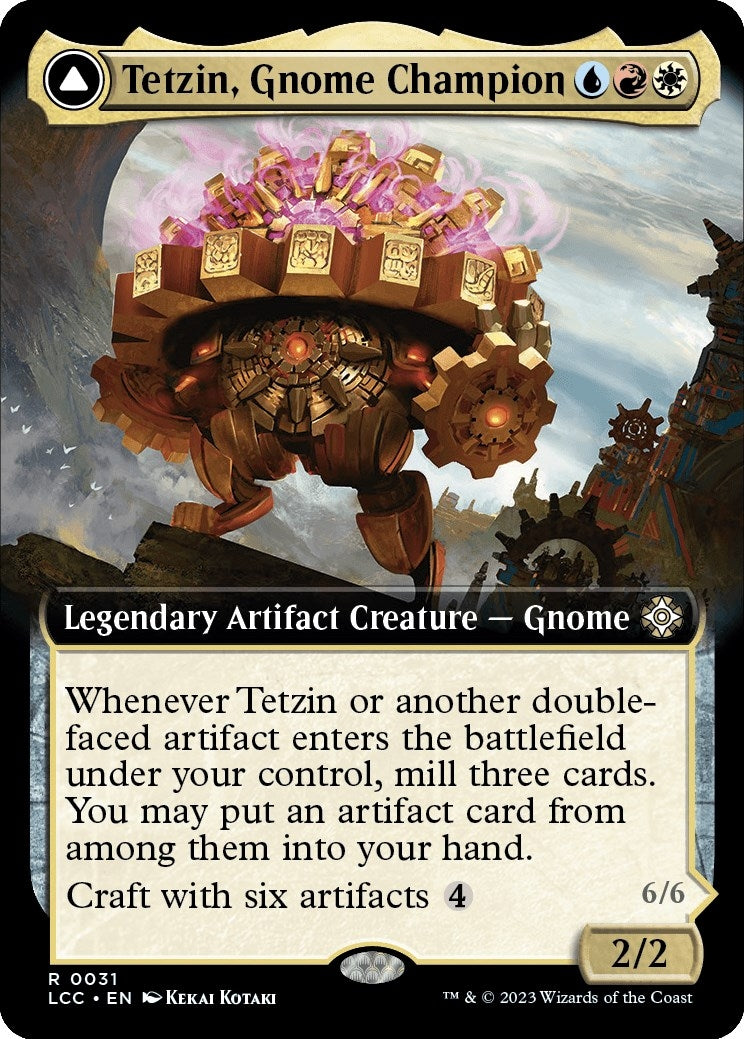 Image for Tetzin, Gnome Champion (Extended Art) (Commander: The Lost Caverns of Ixalan) (31) - Magic: The Gathering
