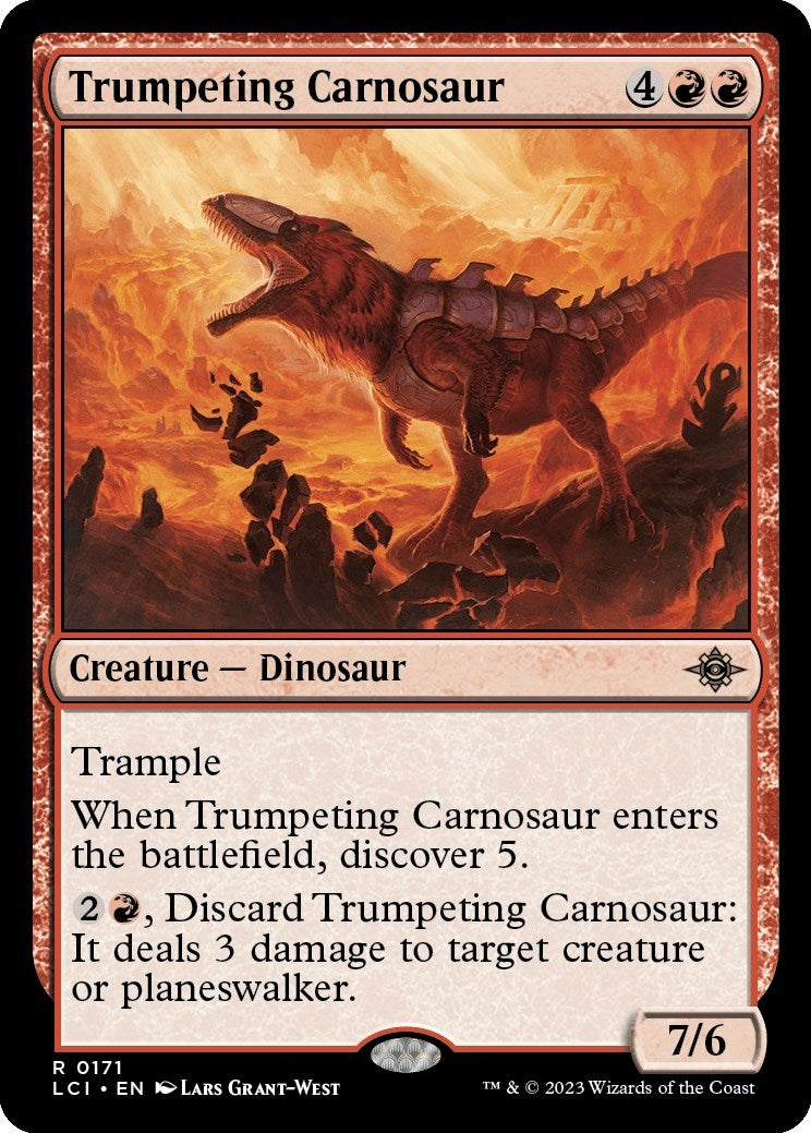 Image for Trumpeting Carnosaur (The Lost Caverns of Ixalan) (171) - Magic: The Gathering