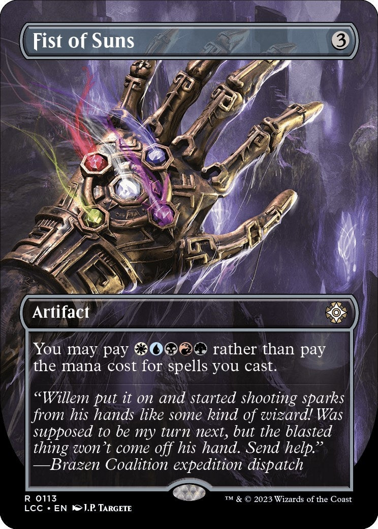 Image for Fist of Suns (Borderless) (Commander: The Lost Caverns of Ixalan) (113) - Magic: The Gathering