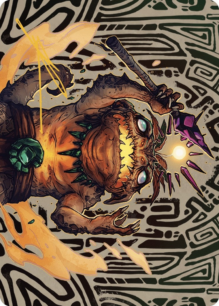 Image for Zoyowa Lava-Tongue Art Card (Gold-Stamped Signature) (Art Series: The Lost Caverns of Ixalan) (54) - Magic: The Gathering