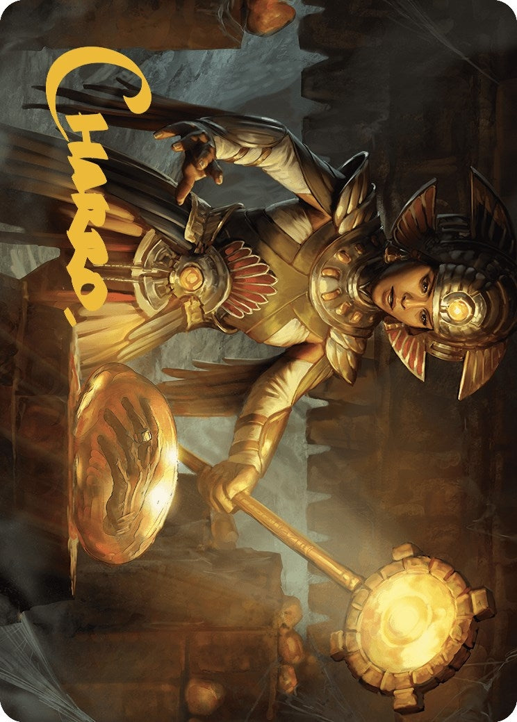 Image for Curator of Sun's Creation Art Card (Gold-Stamped Signature) (Art Series: The Lost Caverns of Ixalan) (18) - Magic: The Gathering