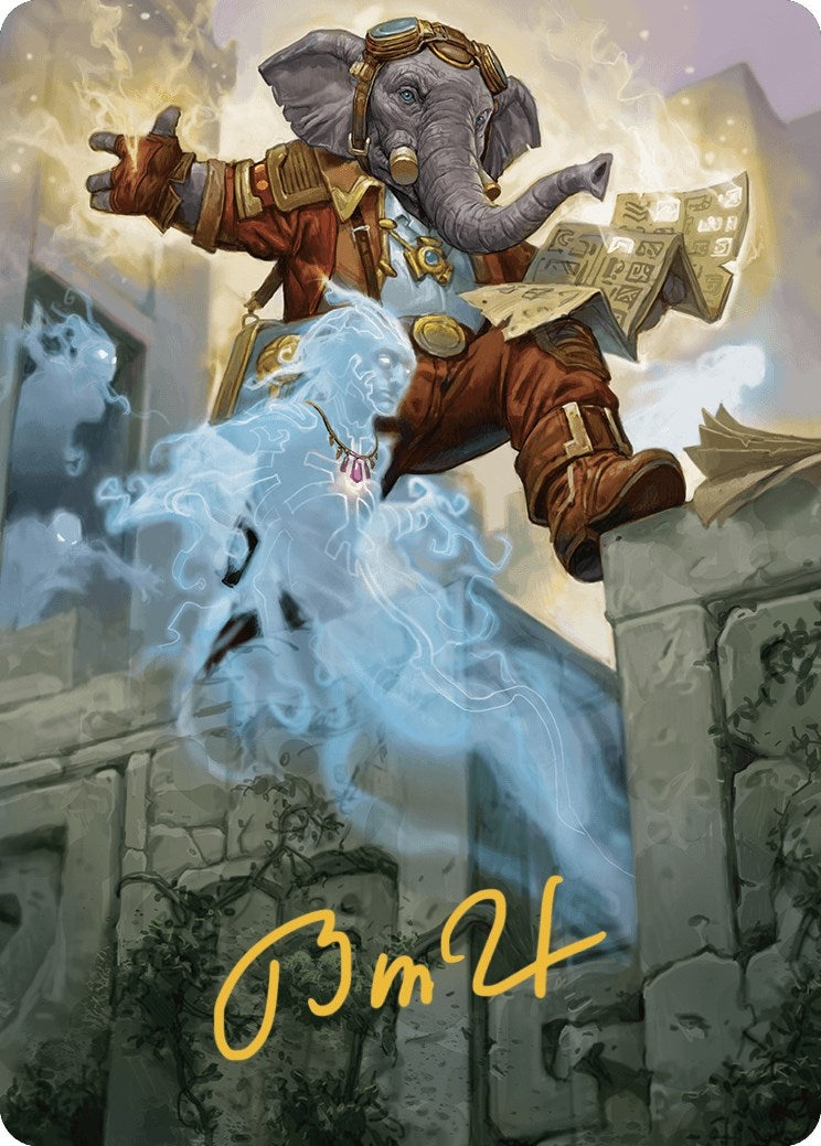 Image for Quintorius Kand Art Card (37/81) (Gold-Stamped Signature) (Art Series: The Lost Caverns of Ixalan) (37) - Magic: The Gathering