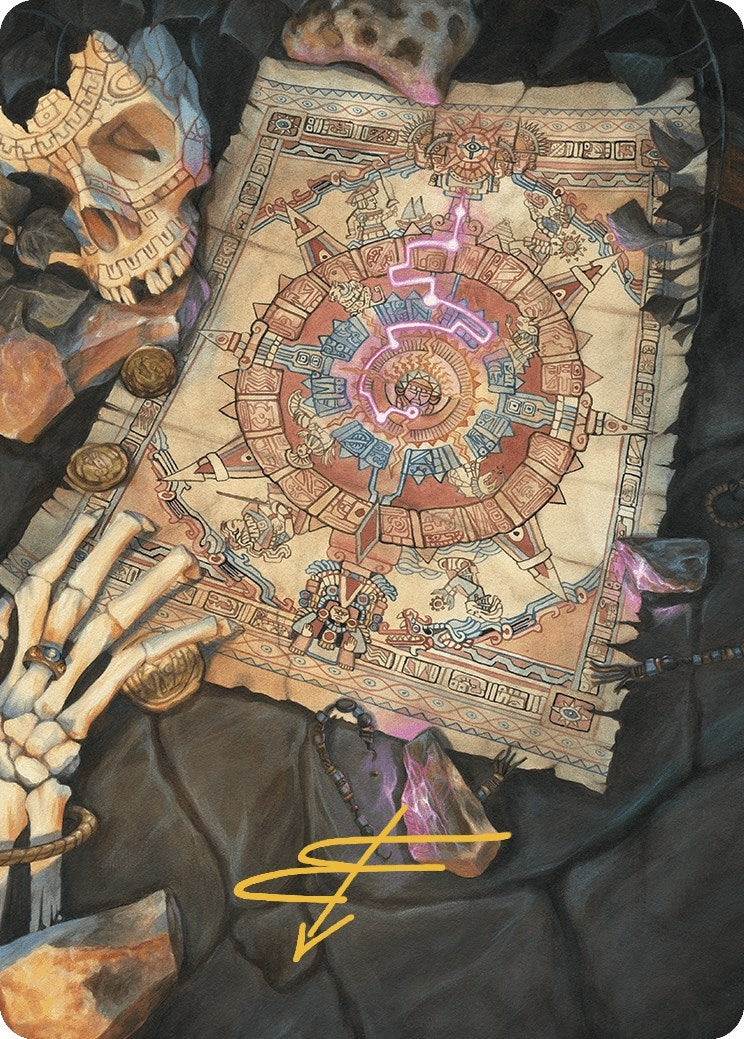 Image for Map Token Art Card (Gold-Stamped Signature) (Art Series: The Lost Caverns of Ixalan) (68) - Magic: The Gathering
