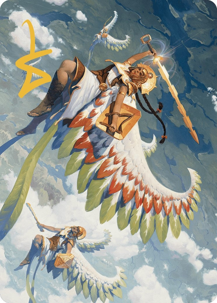 Image for Resplendent Angel Art Card (5/81) (Gold-Stamped Signature) (Art Series: The Lost Caverns of Ixalan) (5) - Magic: The Gathering