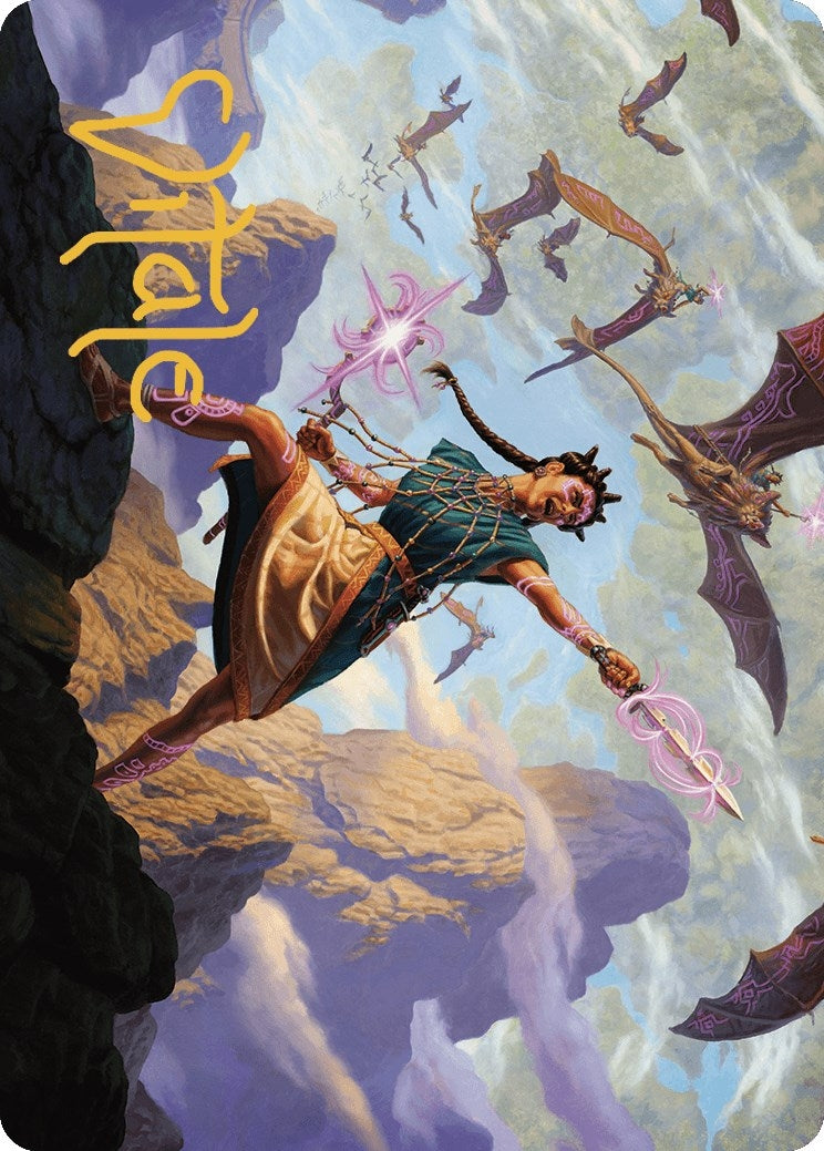 Image for Warden of the Inner Sky Art Card (Gold-Stamped Signature) (Art Series: The Lost Caverns of Ixalan) (7) - Magic: The Gathering