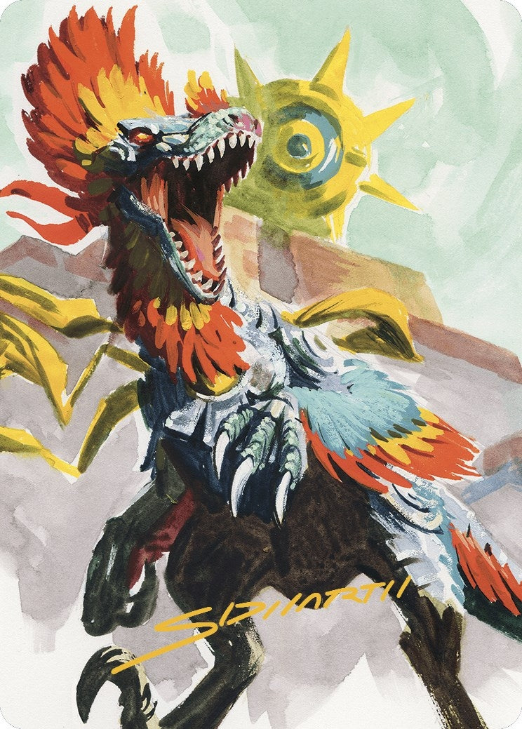 Image for Pantlaza, Sun-Favored Art Card (Gold-Stamped Signature) (Art Series: The Lost Caverns of Ixalan) (75) - Magic: The Gathering