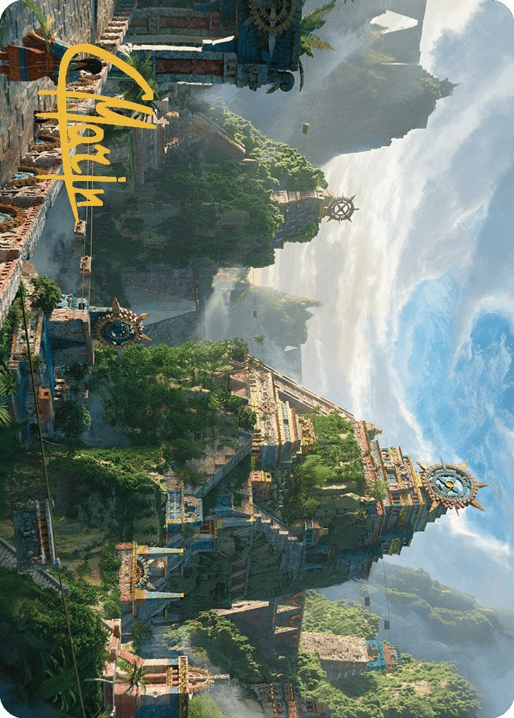 Image for Clifftop Retreat Art Card (Gold-Stamped Signature) (Art Series: The Lost Caverns of Ixalan) (81) - Magic: The Gathering