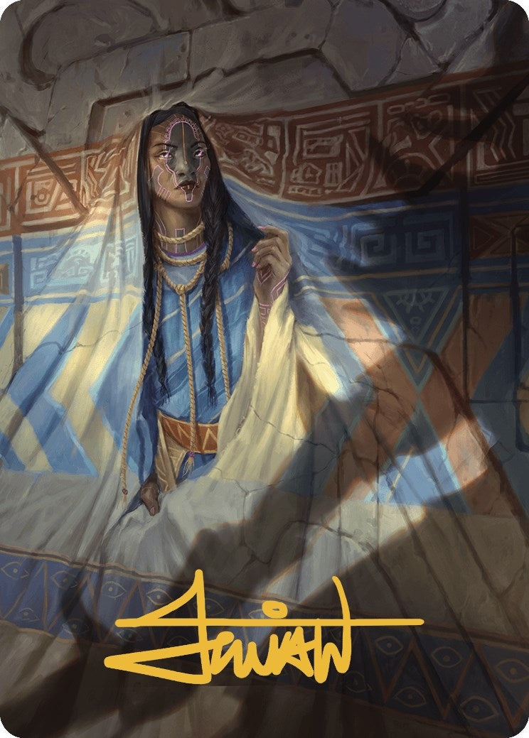 Image for Whispersilk Cloak Art Card (Gold-Stamped Signature) (Art Series: The Lost Caverns of Ixalan) (80) - Magic: The Gathering