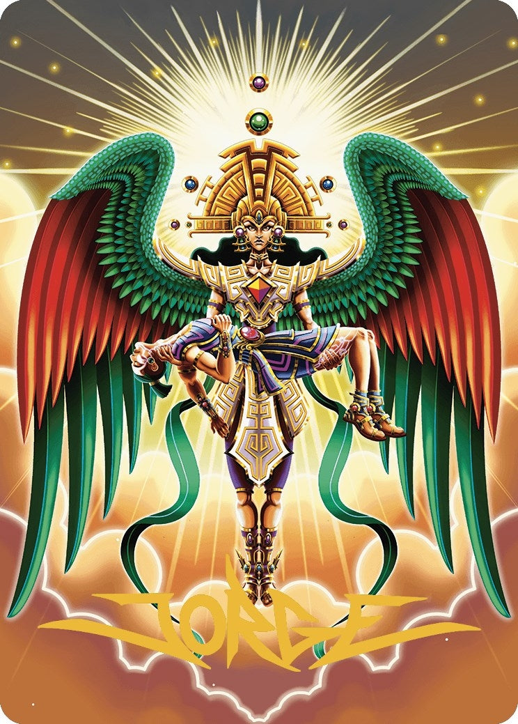 Image for Resplendent Angel Art Card (59/81) (Gold-Stamped Signature) (Art Series: The Lost Caverns of Ixalan) (59) - Magic: The Gathering