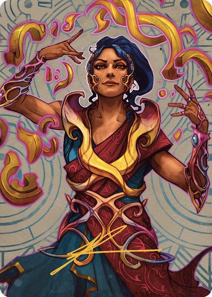 Image for Saheeli, the Sun's Brilliance Art Card (Gold-Stamped Signature) (Art Series: The Lost Caverns of Ixalan) (52) - Magic: The Gathering
