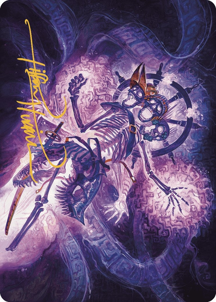 Image for The Grim Captain Art Card (Gold-Stamped Signature) (Art Series: The Lost Caverns of Ixalan) (41) - Magic: The Gathering