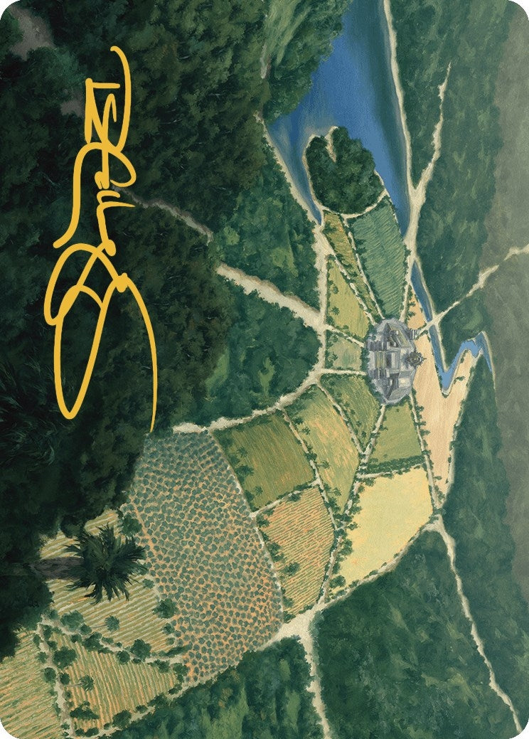 Image for Restless Prairie Art Card (Gold-Stamped Signature) (Art Series: The Lost Caverns of Ixalan) (43) - Magic: The Gathering
