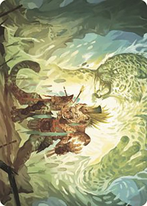Image for Might of the Ancestors Art Card (Art Series: The Lost Caverns of Ixalan) (2) - Magic: The Gathering