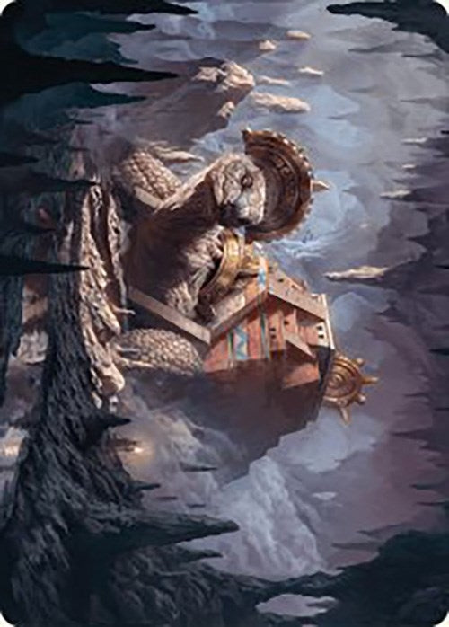 Image for Bedrock Tortoise Art Card (Art Series: The Lost Caverns of Ixalan) (23) - Magic: The Gathering