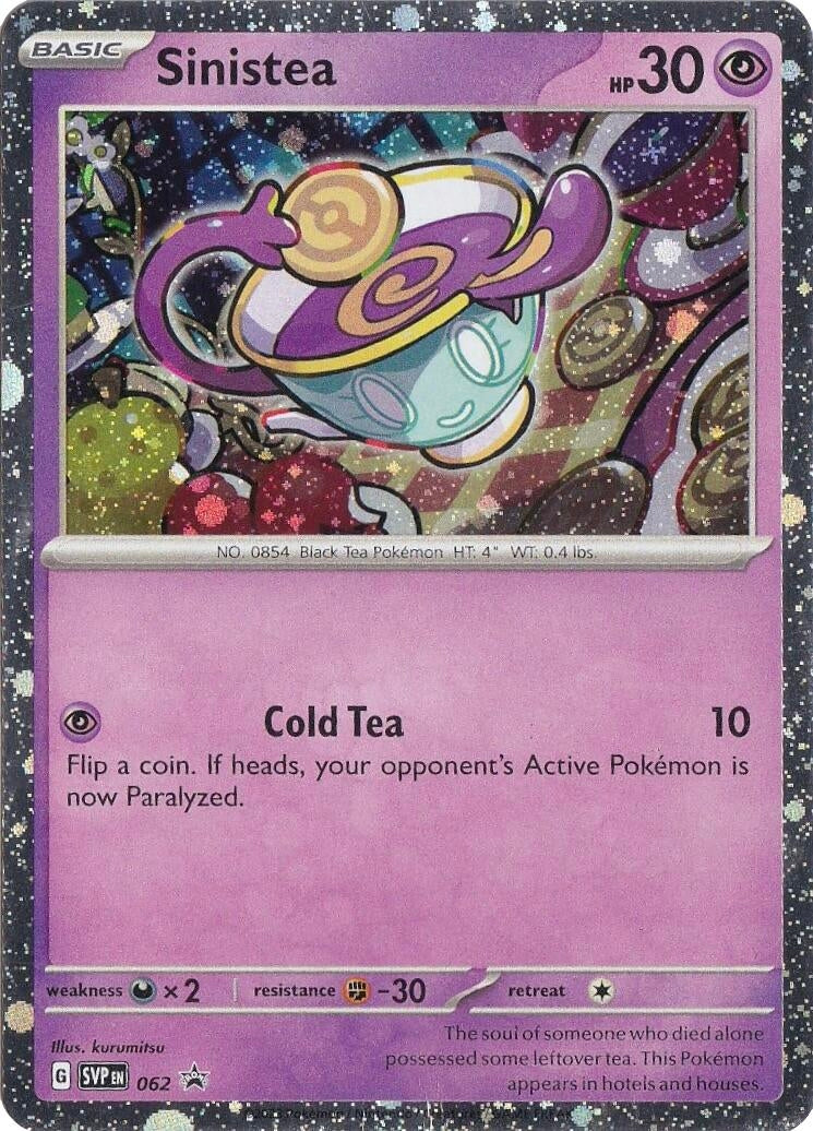 Image for Sinistea - 062 (SV: Scarlet & Violet Promo Cards) (062) - Pokemon