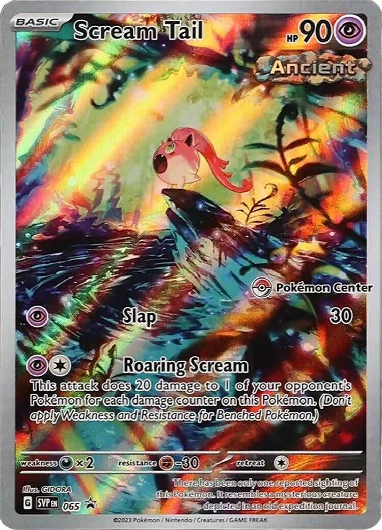 Image for Scream Tail - 065 (Pokemon Center Exclusive) (SV: Scarlet & Violet Promo Cards) (065) - Pokemon
