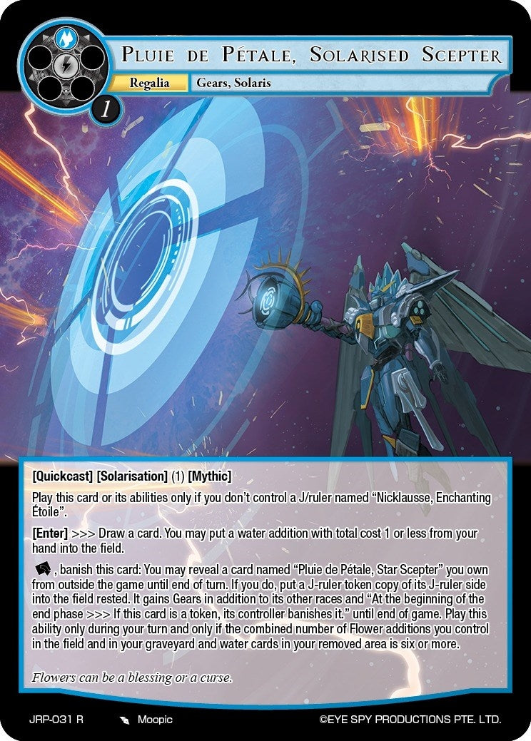 Image for Pluie de Petale, Solarised Scepter (Judgment of the Rogue Planet) (JRP-031 R) - Force of Will
