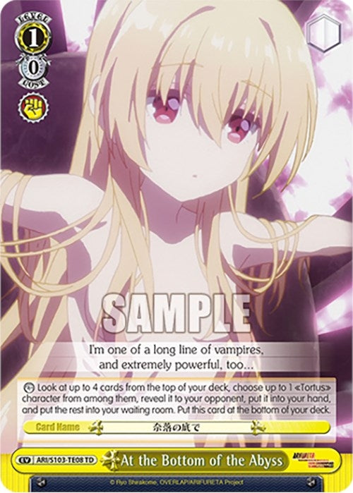 Image for At the Bottom of the Abyss (Arifureta: From Commonplace to World's Strongest) (ARI/S103-TE08 TD) - Weiss Schwarz