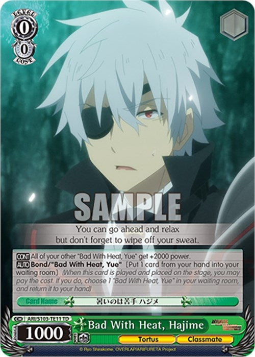 Image for Bad With Heat, Hajime (Arifureta: From Commonplace to World's Strongest) (ARI/S103-TE11 TD) - Weiss Schwarz