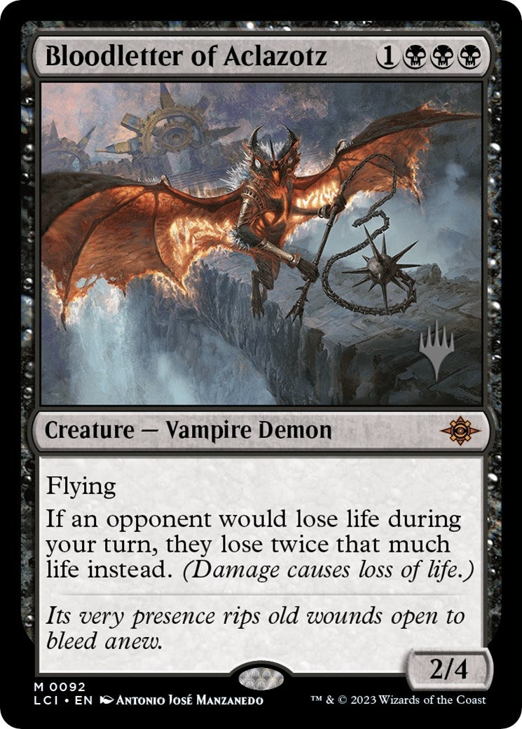 Image for Bloodletter of Aclazotz (Promo Pack: The Lost Caverns of Ixalan) (92) - Magic: The Gathering