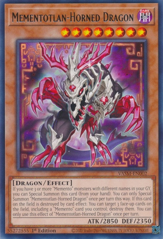 Image for Mementotlan-Horned Dragon (Valiant Smashers) (VASM-EN002) - YuGiOh