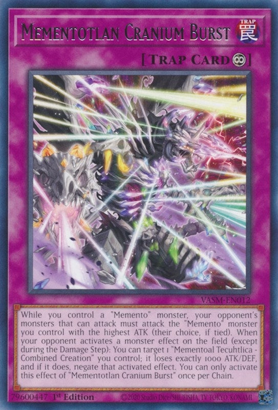 Image for Mementotlan Cranium Burst (Valiant Smashers) (VASM-EN012) - YuGiOh
