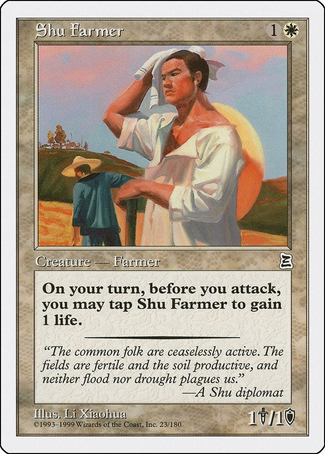 Image for Shu Farmer (Portal Three Kingdoms) (23) - Magic: The Gathering