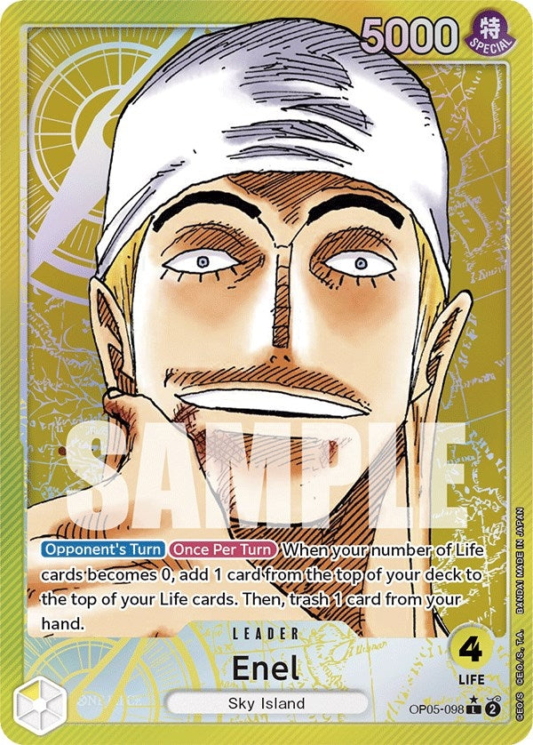 Image for Enel (098) (Alternate Art) (Awakening of the New Era) (OP05-098) - One Piece Card Game