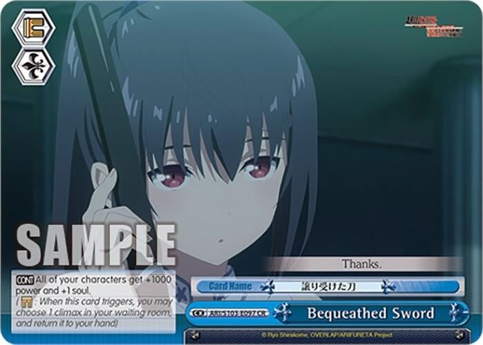 Image for Bequeathed Sword (Arifureta: From Commonplace to World's Strongest) (ARI/S103-E097 CR) - Weiss Schwarz
