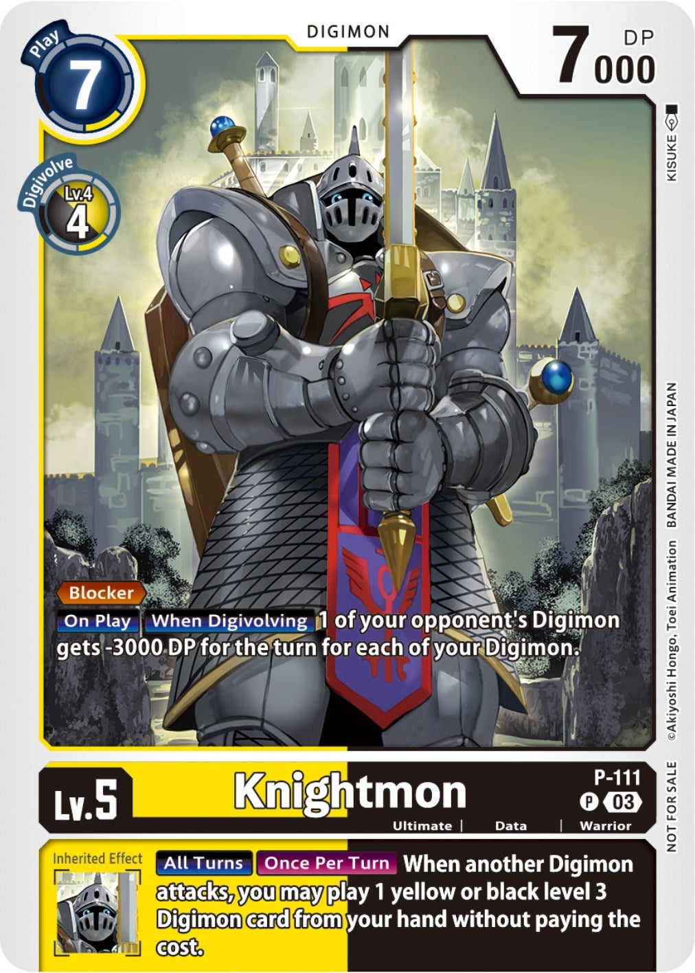 Image for Knightmon - P-111 (3rd Anniversary Survey Pack) - Digimon Card Game