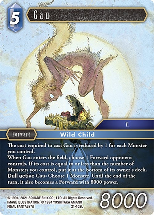 Image for Gau (Beyond Destiny) (21-102L) - Final Fantasy TCG