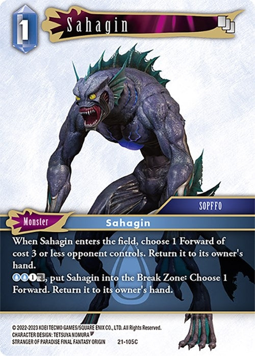 Image for Sahagin (Beyond Destiny) (21-105C) - Final Fantasy TCG